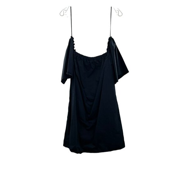 Zara Trafaluc Collection Off Shoulder Shift Dress Navy Size Large Short Sleeve - Picture 1 of 10